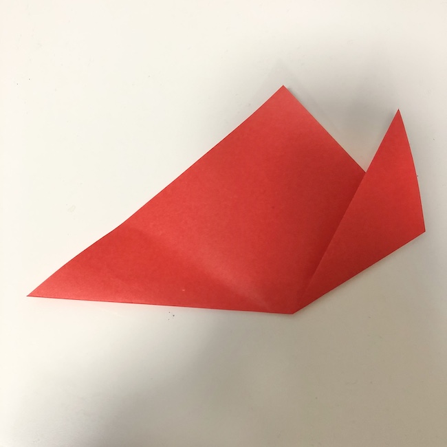チューリップの折り紙 簡単で3歳児4歳児の子供向け折り方作り方 (2)