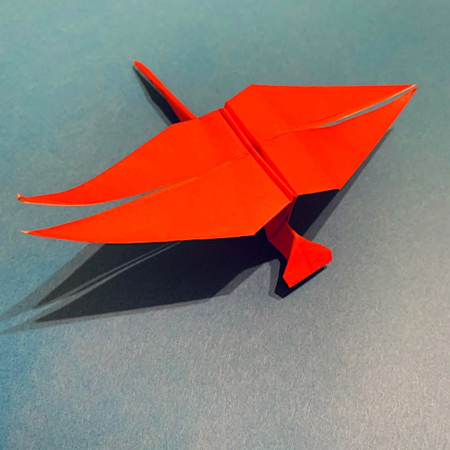 【赤とんぼ】折り紙での折り方　簡単