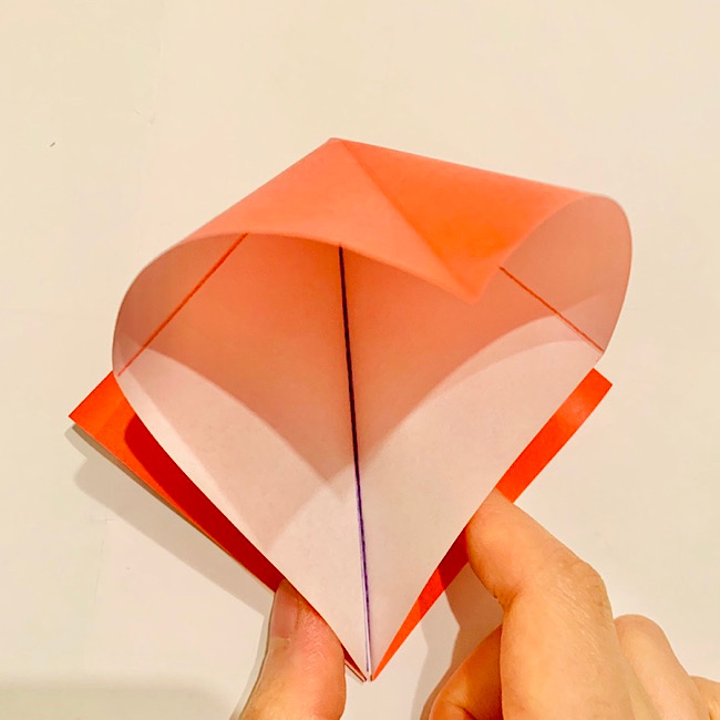 9月の折り紙 トンボが飛ぶ！折り方作り方3