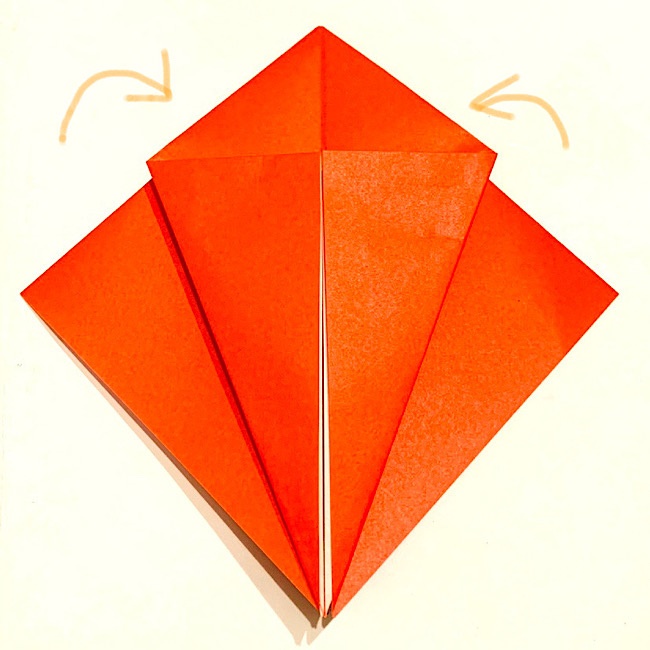 9月の折り紙 トンボが飛ぶ！折り方作り方5