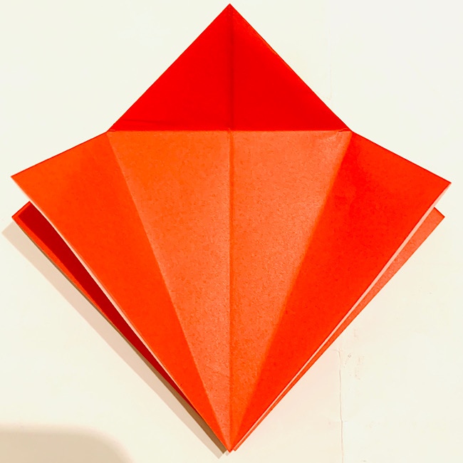 9月の折り紙 トンボが飛ぶ！折り方作り方7