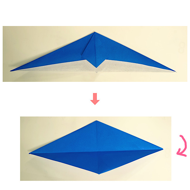 いるかの折り紙 折り方・作り方 (5)