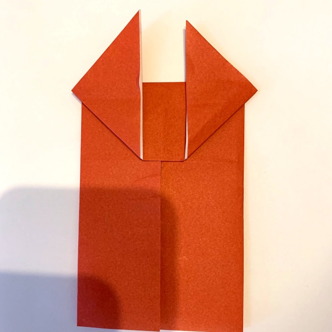 クワガタ 折り紙で簡単に平面で折る作り方 (11)