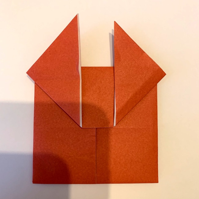 クワガタ 折り紙で簡単に平面で折る作り方 (14)
