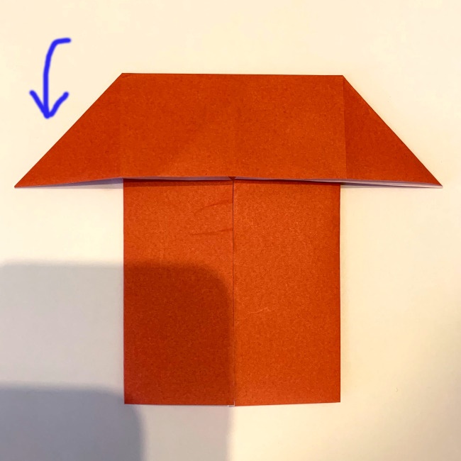 クワガタ 折り紙で簡単に平面で折る作り方 (9)