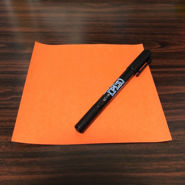 ジャック・オ・ランタンの作り方【折り紙とペンだけでOK】オリジナルのカボチャをつくってみよう！