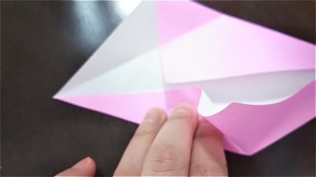 フラミンゴの折り紙 折り方・作り方 (11)
