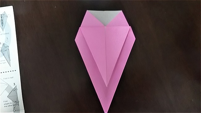 フラミンゴの折り紙 折り方・作り方 (19)