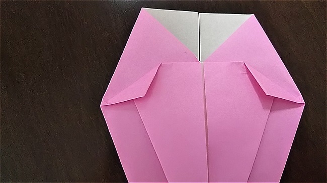 フラミンゴの折り紙 折り方・作り方 (20)
