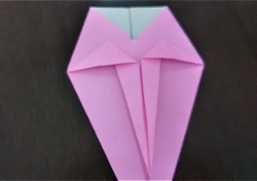 フラミンゴの折り紙 折り方・作り方 (24)