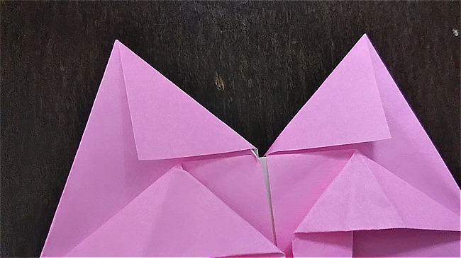 フラミンゴの折り紙 折り方・作り方 (28)