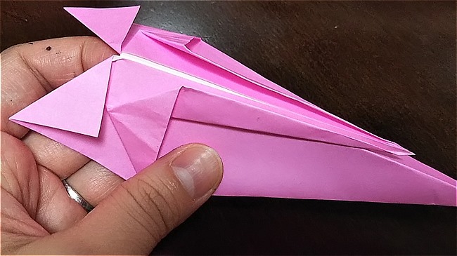 フラミンゴの折り紙 折り方・作り方 (30)