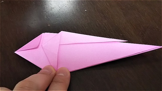 フラミンゴの折り紙 折り方・作り方 (31)