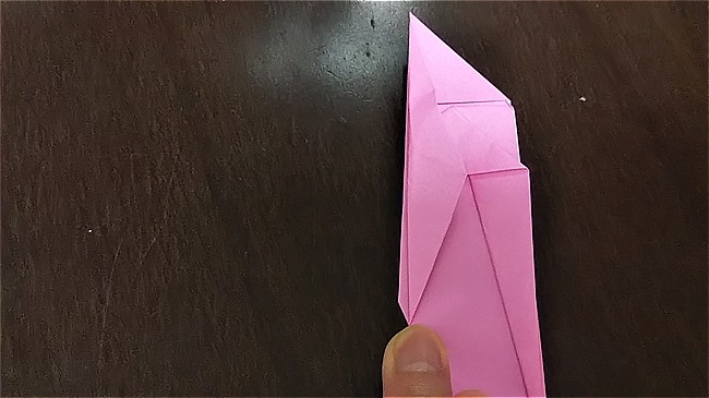 フラミンゴの折り紙 折り方・作り方 (34)