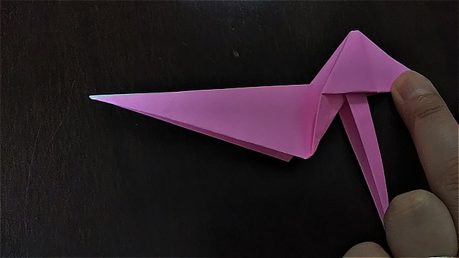 フラミンゴの折り紙 折り方・作り方 (40)