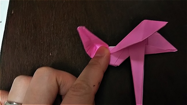 フラミンゴの折り紙 折り方・作り方 (45)