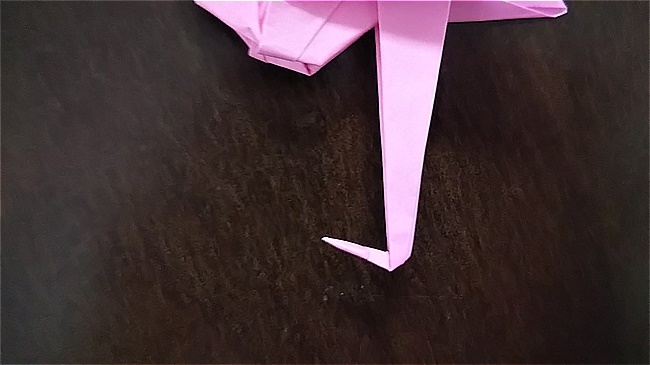 フラミンゴの折り紙 折り方・作り方 (52)