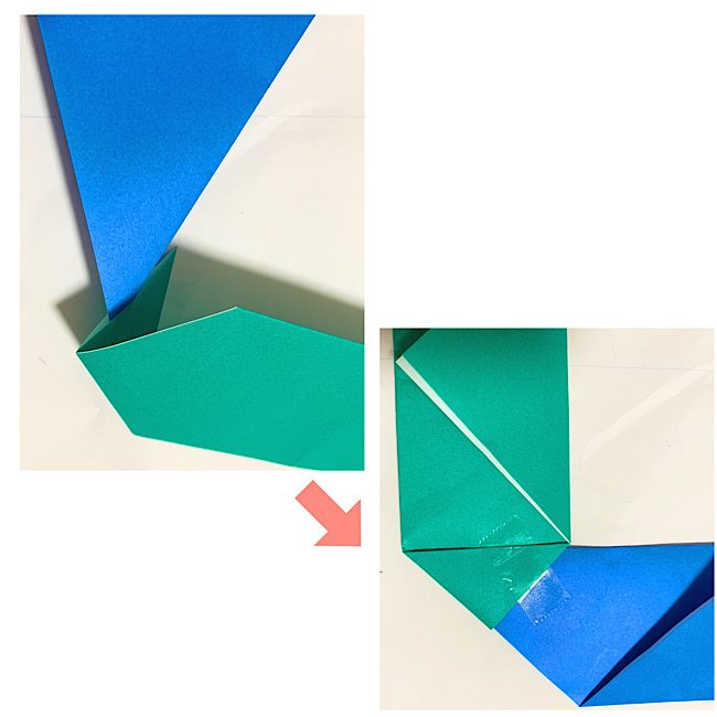 折り紙のリースの土台の作り方