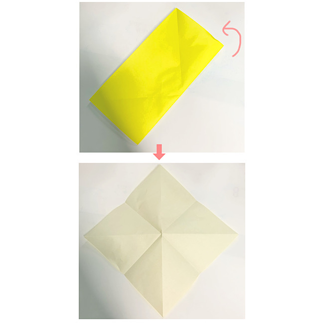 折り紙で魚をつくろう！エンゼルフィッシュ(熱帯魚)の折り方 (2)