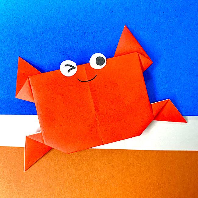 折り紙 作り方 カニ 折り紙の立体的な「カニ」の簡単な折り方