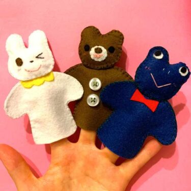フェルト指人形の作り方｜かわいい動物を簡単手作り♪型紙(無料)つき