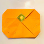 折り紙【果物・みかんの折り方】簡単♪３歳年少の子供と一緒につくった作り方