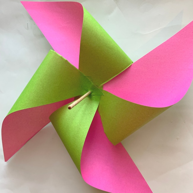 折り紙の風車の作り方 (13)