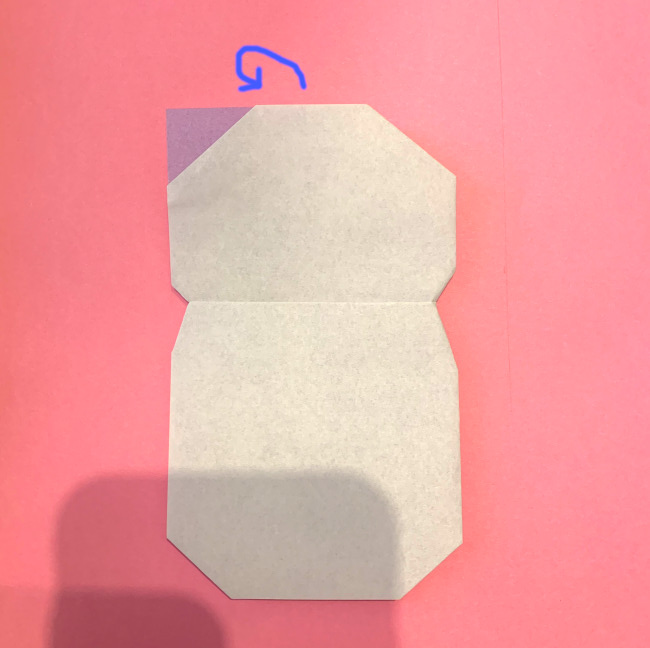 【雪だるまの折り紙】作り方 簡単