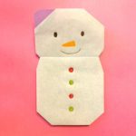 雪だるまの折り紙|簡単!子どもと作るかわいいクリスマス飾りの作り方