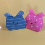 すみっこぐらしとんかつの折り紙 簡単かわいい折り方 作り方 子供たちと一緒に作ったよ 子供と楽しむ折り紙 工作