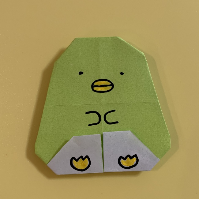すみっこぐらし ペンギン の折り紙での折り方 子供に大人気かわいいキャラクターを簡単手作り 子供と楽しむ折り紙 工作