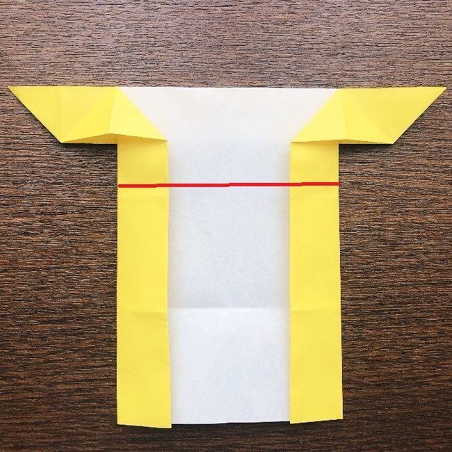 プーさんの折り紙のやり方 作り方 簡単 ディズニーキャラクタープーさんの顔を作ったよ 子供と楽しむ折り紙 工作