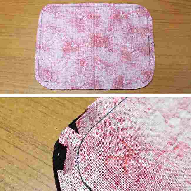 マスクケース(二つ折り)の作り方・縫い方 (17)