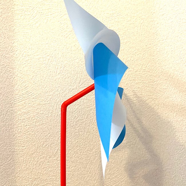折り紙2枚でつくるかわいい風車の折り方・作り方 (18)