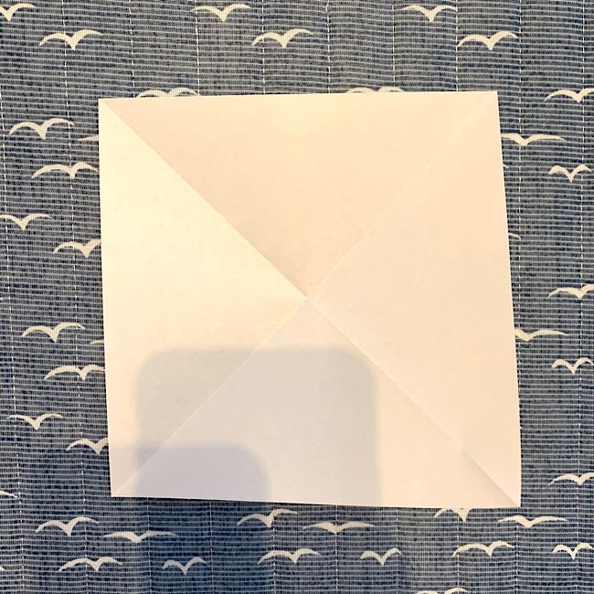 折り紙2枚でつくるかわいい風車の折り方・作り方 (3)
