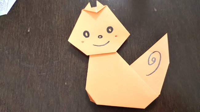 折り紙｜リス(平面)の折り方・作り方★子どもでも簡単かわいい♪折り図つきで解説！