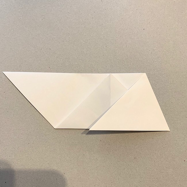 折り紙｜平面の猫(ねこ)の折り図 (5)