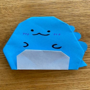 すみっこぐらし にせつむりの折り紙 折り方 作り方 子供でも簡単かわいいキャラクター 子供と楽しむ折り紙 工作