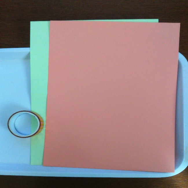 色画用紙で作るかばん製作：材料と道具