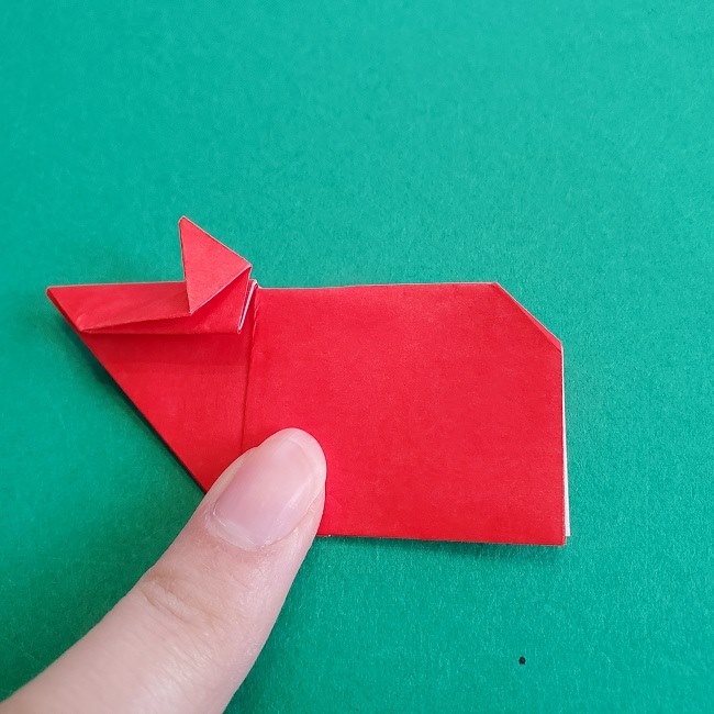 折り紙の牛 一枚でつくる折り方 立体的だけど簡単 十二支 干支 をつくろう 子供と楽しむ折り紙 工作