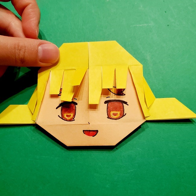 鬼滅の刃 きめつのやいば の折り紙 善逸 ぜんいつ の折り方 作り方 意外と簡単にできる人気キャラクター 子供と楽しむ折り紙 工作