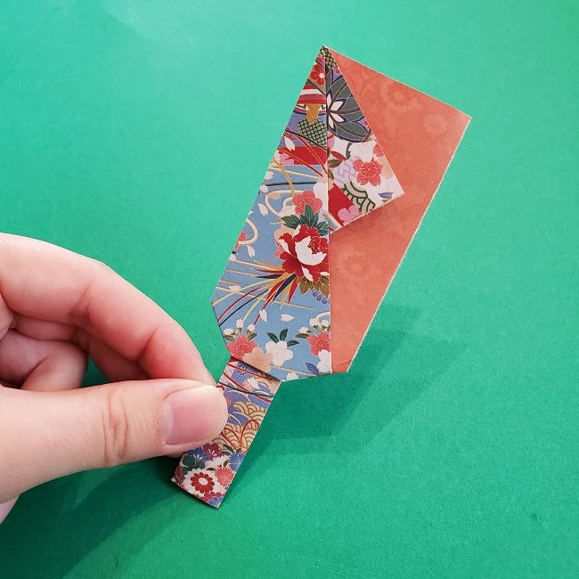 1月 お正月らしい折り紙 羽子板の作り方 年少さんの幼児でもつくれた簡単な折り方を紹介 子供と楽しむ折り紙 工作