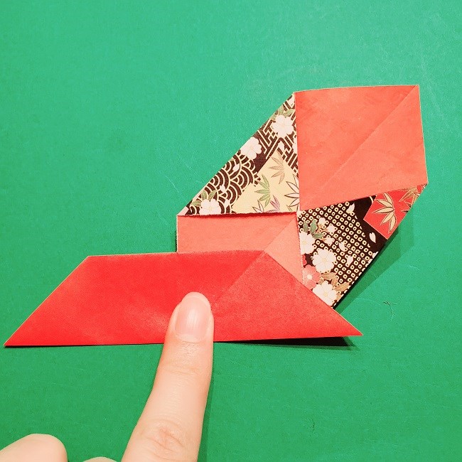【1月】折り紙のお正月リースの作り方 (11)