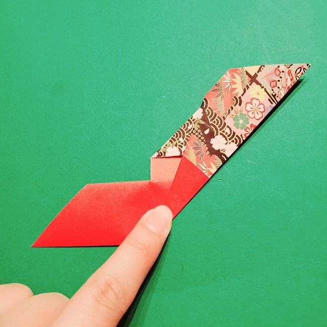 【1月】折り紙のお正月リースの作り方 (13)
