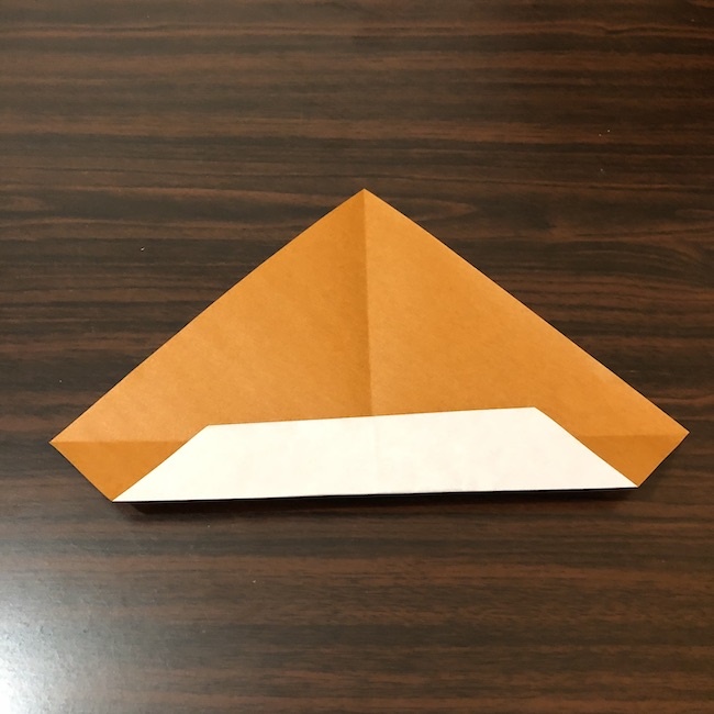 9月10月11月の折り紙|簡単などんぐりの折り方・作り方①折り紙１枚でつくる