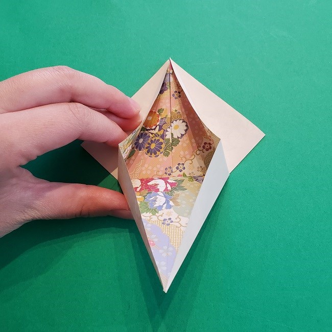折り紙の【祝い鶴】の折り方(折り図) (16)