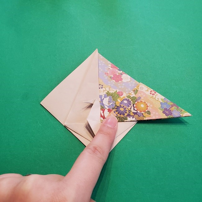 折り紙の【祝い鶴】の折り方(折り図) (31)