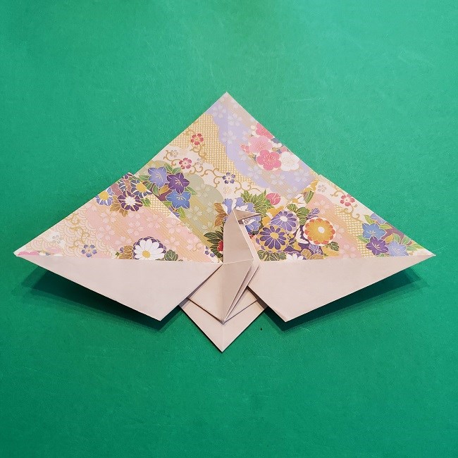 折り紙の【祝い鶴】の折り方(折り図) (36)