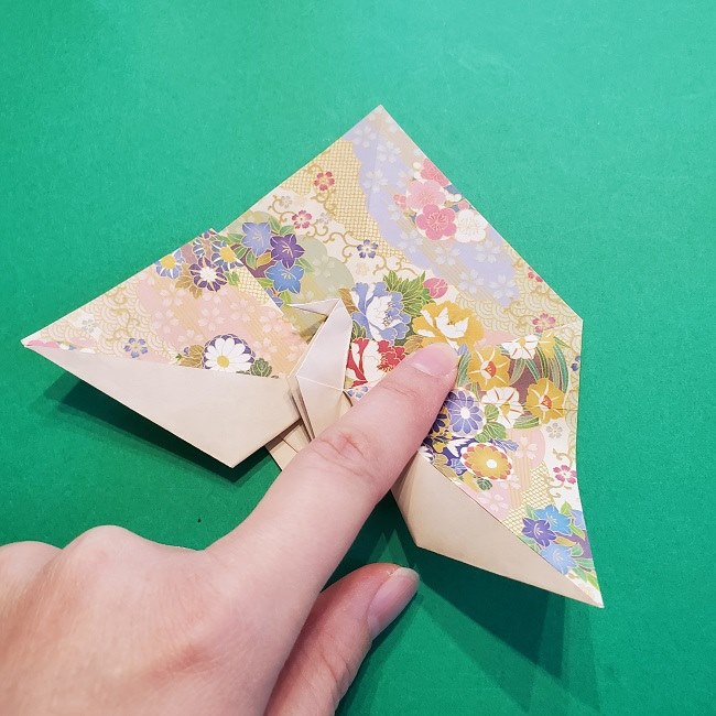 折り紙の【祝い鶴】の折り方(折り図) (37)
