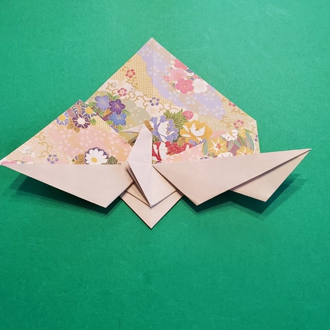 折り紙の【祝い鶴】の折り方(折り図) (39)